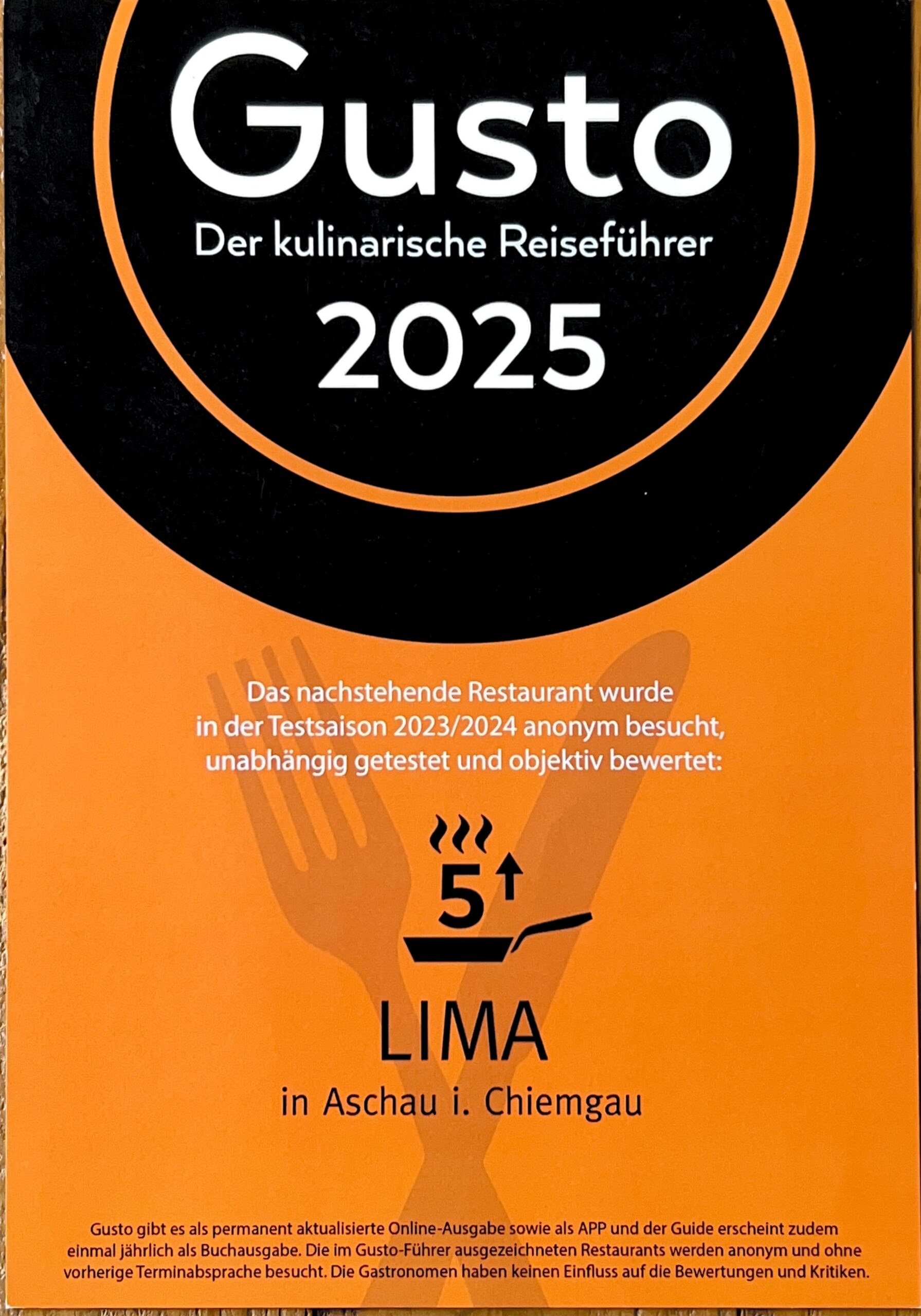 Auszeichnung des kulinarischen Reiseführers 2025